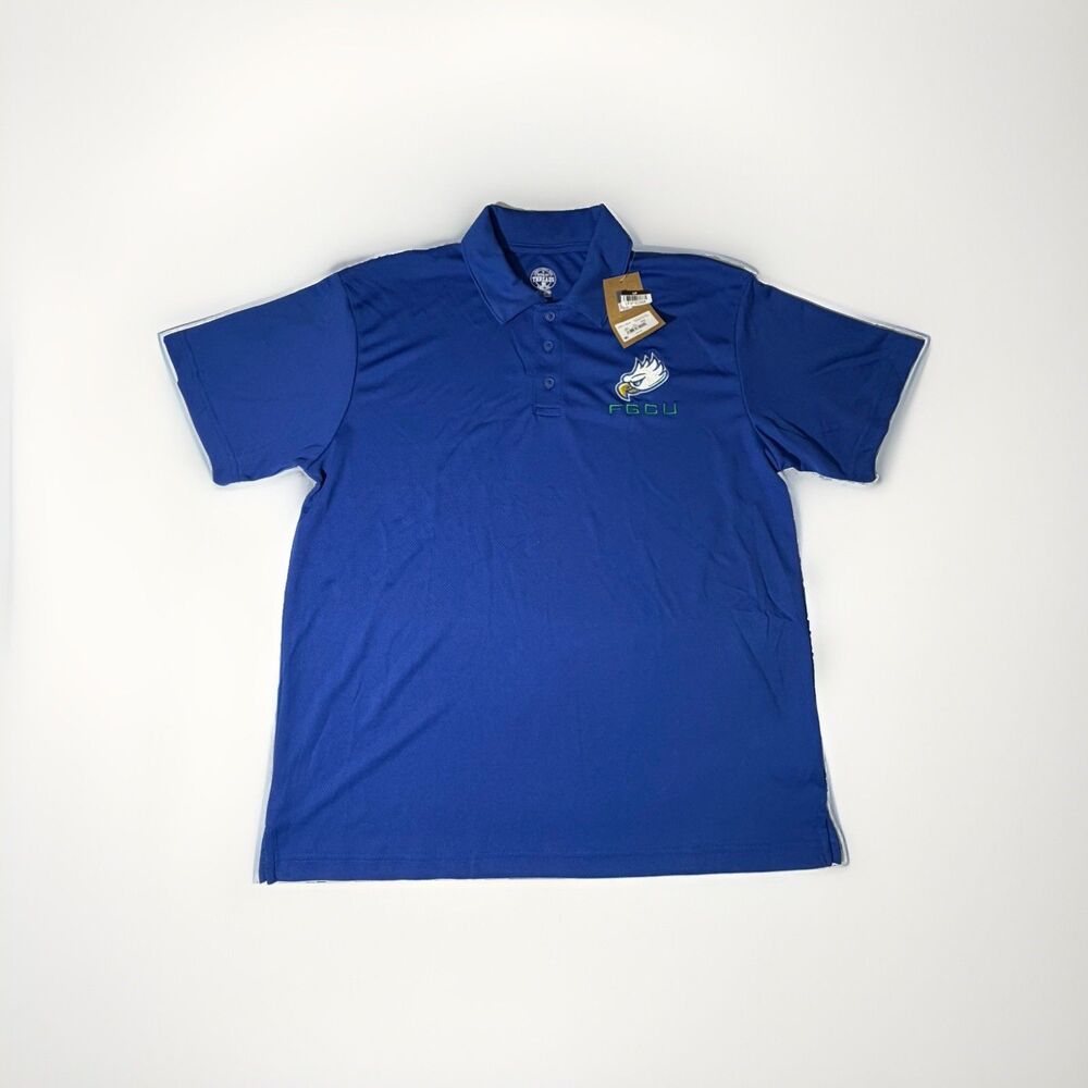 NWT FGCU Eagles Polo Men’s Large Rivalry Threads Blue Embroidered NCAA